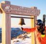 The Community Bell at the top of Karel's T-bar, Thredbo.