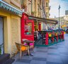 A cafe in St Petersburg, a place founded on imperialist principles and transformed through revolutionary uprising.
 