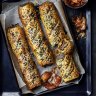 Stuff leftover roast meat into sausage rolls.