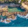 Blue Pool ocean pool in Bermagui.