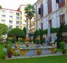 The courtyard at Kathmandu Guest House, which is a boutique hotel that remains committed to budget travellers.