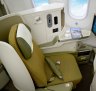 越南航空787梦幻客机上的商务舱。