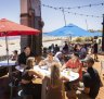 The downstairs deck at Stokehouse in St Kilda.