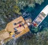 sunnov17tanna tanna dive vanuatu ; text by Mark Daffey ; SUPPLIEDÂ :Tracey LeitchÂ &lt;tracey@impressionsmc.com.au&gt; ;Â boat and jetty aerial
