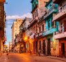 The streets of Havana at dusk.