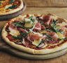 Prosciutto and rocket pizza at Ostani.