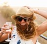 DTC58G Young woman wearing hat holding glass of wine One time use for Traveller only
Groundwater, wine story - Mudgee
Credit Alamy
FEE APPLIES