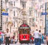 Red trams trundle along Istiklal Caddesi, the city's long, narrow and notoriously crowded avenue-cum-pedestrianised shopping mall.