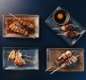 Assorted yakitori and kushikyaki at Robata.