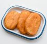 The twice-fried potato cakes are head-turningly crisp and creamily smooth within.