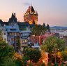 Quebec City skyline with Chateau Frontenac.