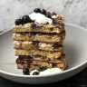 Elle Joy's feta blueberry and chocolate pancakes.