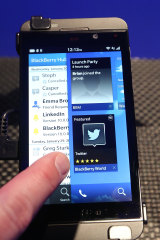 Flop: BlackBerry's Z10 smartphone.