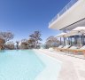 The pool with views out to sea at Bannisters Port Stephens.