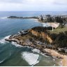 The view over Yamba and its Main Beach. 