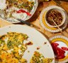 Green bean omelette.