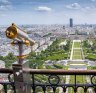 A view over Paris from the Eiffel Tower.