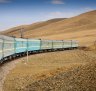 Trans Mongoian railway: Approaching Ulan Baator.