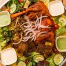 Mandi rice mixed platter from House of Mandi on Racecourse Road in Flemington.