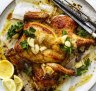 Adam Liaw's garlic butter roast chicken