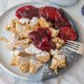 The "schmarrn" in kaiserschmarrn means roughly "mess" or "shredded". 