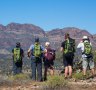 Walking the Flinders Ranges.