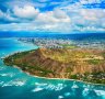 Diamond Head is the most dominant landform on the Waikiki coastline.