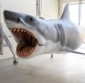 Bruce, the mechanical shark used in Jaws, on display.