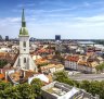 Bratislava skyline.