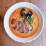 Duck laksa at Laksa King Kitchen in Flemington.