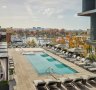 The hotel's outdoor heated pool.