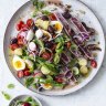 Never toss a nicoise - ingredients should be composed with an eye for colour and contrast.