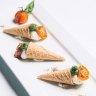 The conetto with buffalo ricotta is like an ice-cream colliding with a Caprese salad. 