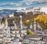 The city of Salzburg with Hohensalzburg Fortress.
