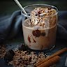 Spicy dark hot chocolate drink.