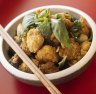 Crispy Taiwanese-style popcorn chicken with Thai basil and garlic.