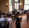 Upstairs, downstairs: Ursula's two levels of dining are a fusion of old and new.