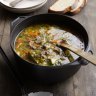 A simple mix of broth, vegetables, legumes, herbs and spices ticks the box on a range of key nutrients.
