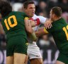 Four Nations 2016: South Sydney Rabbitohs' Sam Burgess no poster boy for the biff, says Greg Inglis