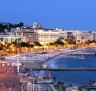 La Croisette, Cannes' curving two-kilometre promenade.