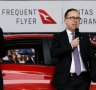 Qantas loyalty CEO Olivia Wirth and Qantas group CEO Alan Joyce during an announcement last year.