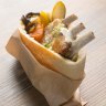 Pita with a bone at Miznon.