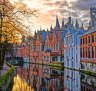 Canals of Bruges, Belgium.