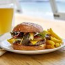 The Surf Deck's burger is hard to beat on a summer afternoon