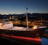 The hotel is a ship, a former lighthouse tender – that is, a vessel that serviced lighthouses in the Hebrides and Northern Isles – now permanently moored in Leith, and transformed into a beautiful, luxurious property.