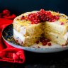 Vegan vanilla sponge cake.