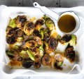 Miso butter brussels sprouts, the perfect side.