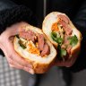 Grilled pork sausage banh mi at Phuoc Hung Baker, Richmond.