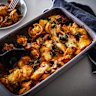 Sausage, kale and tortellini pasta bake. 