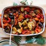 Oven-baked ratatouille for wrinkly summer vegetables.